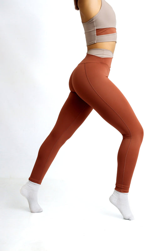 Leggins Twist Terracota